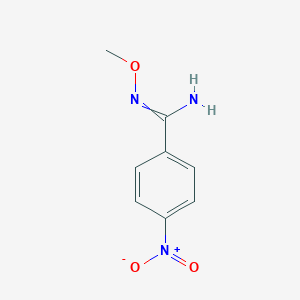 molecular formula C8H9N3O3 B411978 N'-methoxy-4-nitrobenzenecarboximidamide 