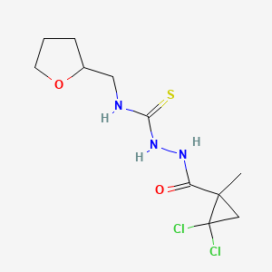 2-[(2,2-dichloro-1-methylcyclopropyl)carbonyl]-N-(tetrahydro-2-furanylmethyl)hydrazinecarbothioamide