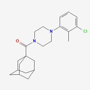 molecular formula C22H29ClN2O B4119813 1-(1-adamantylcarbonyl)-4-(3-chloro-2-methylphenyl)piperazine 