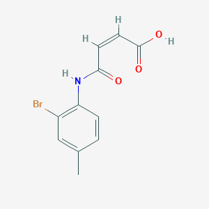 molecular formula C11H10BrNO3 B411982 4-(2-Bromo-4-methylanilino)-4-oxo-2-butenoic acid 