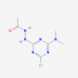 N'-[4-chloro-6-(dimethylamino)-1,3,5-triazin-2-yl]acetohydrazide