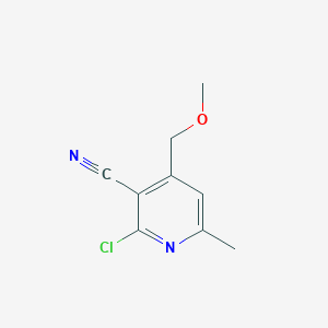 molecular formula C9H9ClN2O B411984 2-Chloro-4-(methoxymethyl)-6-methylnicotinonitrile CAS No. 18872-63-4