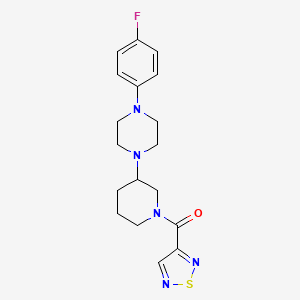 molecular formula C18H22FN5OS B4119849 1-(4-fluorophenyl)-4-[1-(1,2,5-thiadiazol-3-ylcarbonyl)-3-piperidinyl]piperazine 