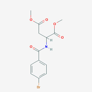 molecular formula C13H14BrNO5 B4119881 dimethyl N-(4-bromobenzoyl)aspartate 