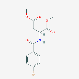 molecular formula C13H14BrNO5 B4119881 Dimethyl 2-[(4-bromobenzoyl)amino]butanedioate 