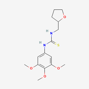 molecular formula C15H22N2O4S B4119899 N-(tetrahydro-2-furanylmethyl)-N'-(3,4,5-trimethoxyphenyl)thiourea 