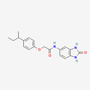 molecular formula C19H21N3O3 B4119978 2-(4-sec-butylphenoxy)-N-(2-oxo-2,3-dihydro-1H-benzimidazol-5-yl)acetamide 
