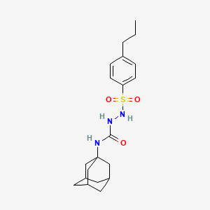 N-1-adamantyl-2-[(4-propylphenyl)sulfonyl]hydrazinecarboxamide