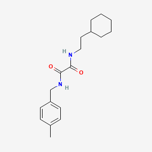 molecular formula C18H26N2O2 B4120027 N-(2-cyclohexylethyl)-N'-(4-methylbenzyl)ethanediamide 