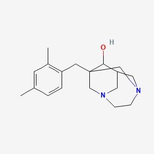 molecular formula C18H26N2O B4120039 1-(2,4-dimethylbenzyl)-3,6-diazatricyclo[4.3.1.1~3,8~]undecan-9-ol 