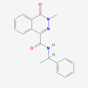 3-methyl-4-oxo-N-(1-phenylethyl)-3,4-dihydro-1-phthalazinecarboxamide