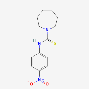 molecular formula C13H17N3O2S B4120085 N-(4-nitrophenyl)-1-azepanecarbothioamide 