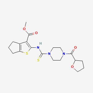 methyl 2-({[4-(tetrahydro-2-furanylcarbonyl)-1-piperazinyl]carbonothioyl}amino)-5,6-dihydro-4H-cyclopenta[b]thiophene-3-carboxylate