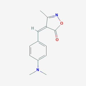 molecular formula C13H14N2O2 B412013 4-[4-(dimethylamino)benzylidene]-3-methyl-5(4H)-isoxazolone CAS No. 452963-42-7