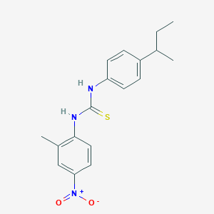 molecular formula C18H21N3O2S B4120160 N-(4-sec-butylphenyl)-N'-(2-methyl-4-nitrophenyl)thiourea 