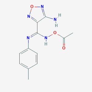 N'-(acetyloxy)-4-amino-N-(4-methylphenyl)-1,2,5-oxadiazole-3-carboximidamide