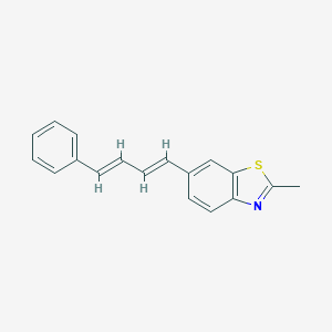molecular formula C18H15NS B412018 2-Methyl-6-(4-phenyl-1,3-butadienyl)-1,3-benzothiazole 