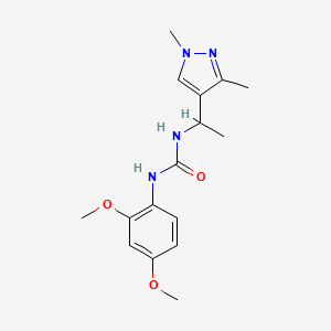 N-(2,4-dimethoxyphenyl)-N'-[1-(1,3-dimethyl-1H-pyrazol-4-yl)ethyl]urea