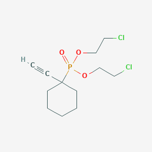Bis(2-chloroethyl) 1-ethynylcyclohexylphosphonate