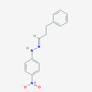 molecular formula C15H15N3O2 B412033 3-Phenylpropanal {4-nitrophenyl}hydrazone 