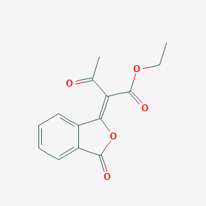 molecular formula C14H12O5 B412035 ethyl 3-oxo-2-(3-oxo-2-benzofuran-1(3H)-ylidene)butanoate 