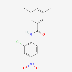 molecular formula C15H13ClN2O3 B4120355 N-(2-chloro-4-nitrophenyl)-3,5-dimethylbenzamide 