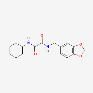 molecular formula C17H22N2O4 B4120366 N-(1,3-benzodioxol-5-ylmethyl)-N'-(2-methylcyclohexyl)ethanediamide 