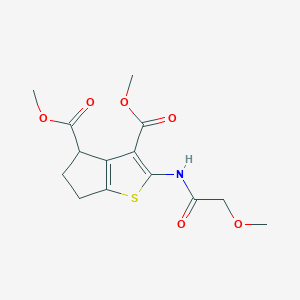 dimethyl 2-[(methoxyacetyl)amino]-5,6-dihydro-4H-cyclopenta[b]thiophene-3,4-dicarboxylate