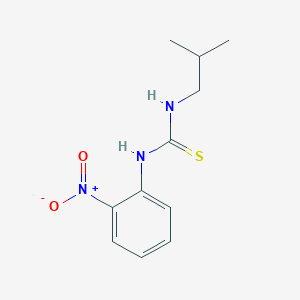 molecular formula C11H15N3O2S B4120400 N-isobutyl-N'-(2-nitrophenyl)thiourea 