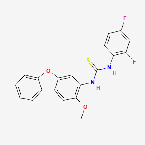 molecular formula C20H14F2N2O2S B4120405 N-(2,4-difluorophenyl)-N'-(2-methoxydibenzo[b,d]furan-3-yl)thiourea 