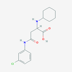 molecular formula C16H21ClN2O3 B4120418 N~4~-(3-chlorophenyl)-N~2~-cyclohexylasparagine 