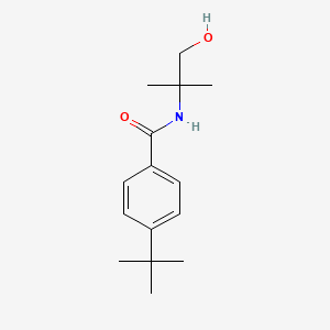 molecular formula C15H23NO2 B4120429 4-tert-butyl-N-(2-hydroxy-1,1-dimethylethyl)benzamide 