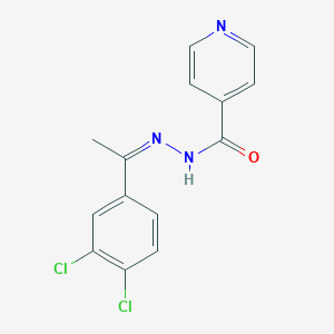 molecular formula C14H11Cl2N3O B412045 N'-[1-(3,4-dichlorophenyl)ethylidene]isonicotinohydrazide CAS No. 163225-43-2