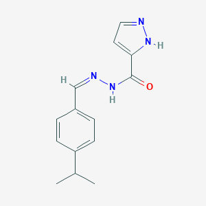 N'-(4-isopropylbenzylidene)-1H-pyrazole-5-carbohydrazide