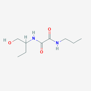 molecular formula C9H18N2O3 B4120480 N-[1-(hydroxymethyl)propyl]-N'-propylethanediamide 