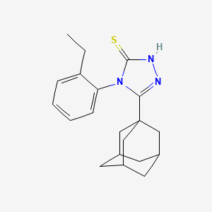 molecular formula C20H25N3S B4120501 5-(1-adamantyl)-4-(2-ethylphenyl)-2,4-dihydro-3H-1,2,4-triazole-3-thione 