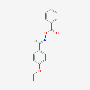 molecular formula C16H15NO3 B412051 4-ethoxybenzaldehyde O-benzoyloxime 