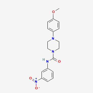 4-(4-methoxyphenyl)-N-(3-nitrophenyl)-1-piperazinecarboxamide