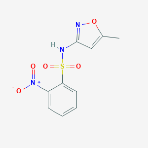 molecular formula C10H9N3O5S B412053 N-(5-methyl-1,2-oxazol-3-yl)-2-nitrobenzenesulfonamide CAS No. 349622-86-2