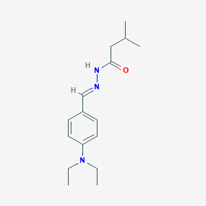 N'-[4-(diethylamino)benzylidene]-3-methylbutanohydrazide