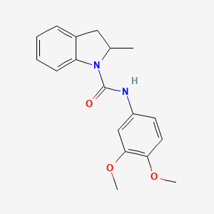 molecular formula C18H20N2O3 B4120574 N-(3,4-dimethoxyphenyl)-2-methyl-1-indolinecarboxamide 