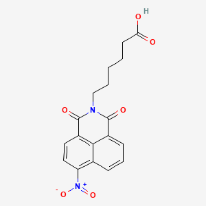 molecular formula C18H16N2O6 B4120583 6-(6-硝基-1,3-二氧代-1H-苯并[de]异喹啉-2(3H)-基)己酸 