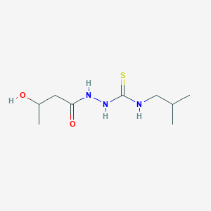 molecular formula C9H19N3O2S B4120594 2-(3-hydroxybutanoyl)-N-isobutylhydrazinecarbothioamide 