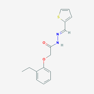 molecular formula C15H16N2O2S B412065 2-(2-ethylphenoxy)-N'-(2-thienylmethylene)acetohydrazide 