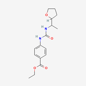 ETHYL 4-({[(1-TETRAHYDRO-2-FURANYLETHYL)AMINO]CARBONYL}AMINO)BENZOATE