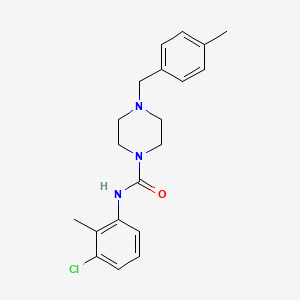 molecular formula C20H24ClN3O B4120664 N-(3-chloro-2-methylphenyl)-4-(4-methylbenzyl)-1-piperazinecarboxamide 