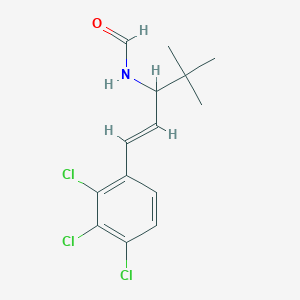 1-Tert-butyl-3-(2,3,4-trichlorophenyl)-2-propenylformamide