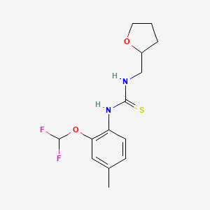N-[2-(difluoromethoxy)-4-methylphenyl]-N'-(tetrahydro-2-furanylmethyl)thiourea