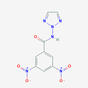 molecular formula C9H6N6O5 B412074 3,5-bisnitro-N-(2H-1,2,3-triazol-2-yl)benzamide 