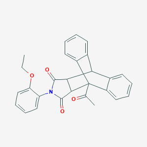 1-Acetyl-17-(2-ethoxyphenyl)-17-azapentacyclo[6.6.5.0~2,7~.0~9,14~.0~15,19~]nonadeca-2,4,6,9,11,13-hexaene-16,18-dione